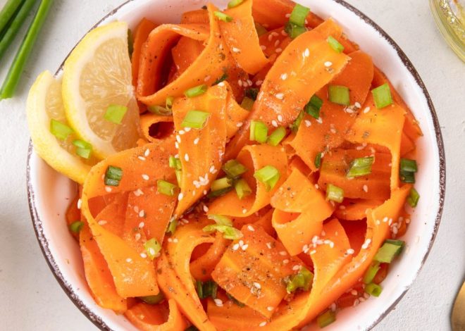 The raw carrot salad our editor keeps making