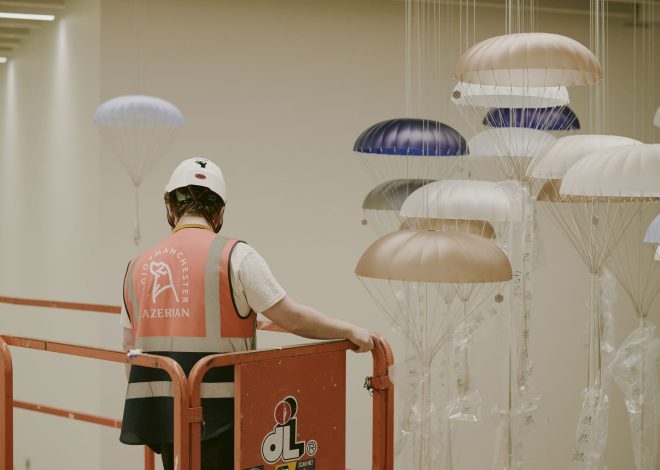 Behind the scenes: Northern Atmospheric Reflections installation at Manchester Airport